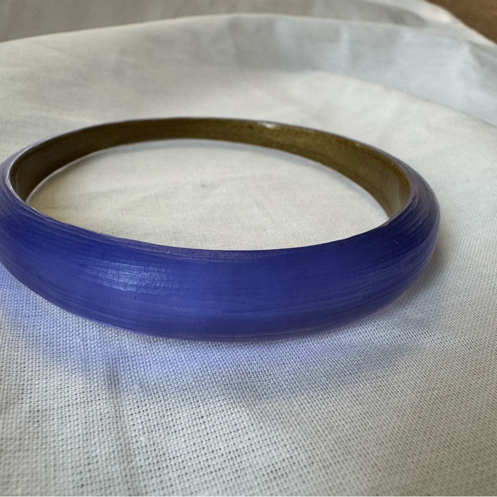 Alexis Bittar Purple Lucite Bangle Bracelet